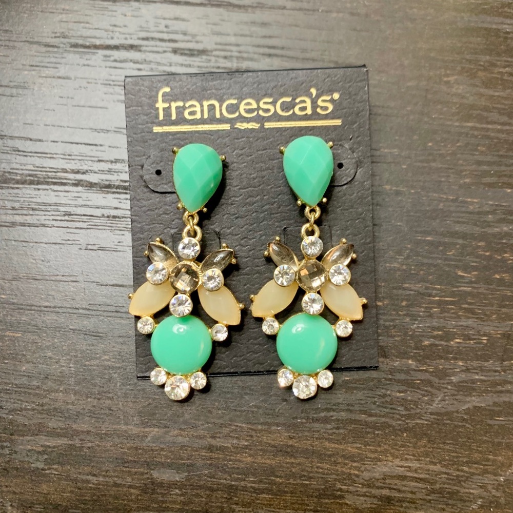 Francesca’s Layered Stone Earrings